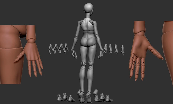 Online BJD sculpting service - Articulated figure